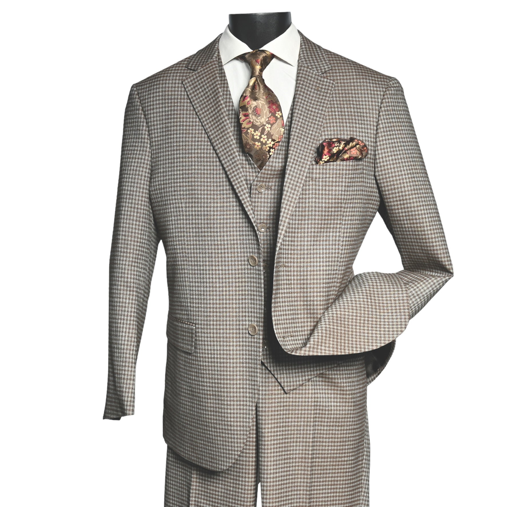 MAZARI: 3PC  Paris Vested Suit 2230